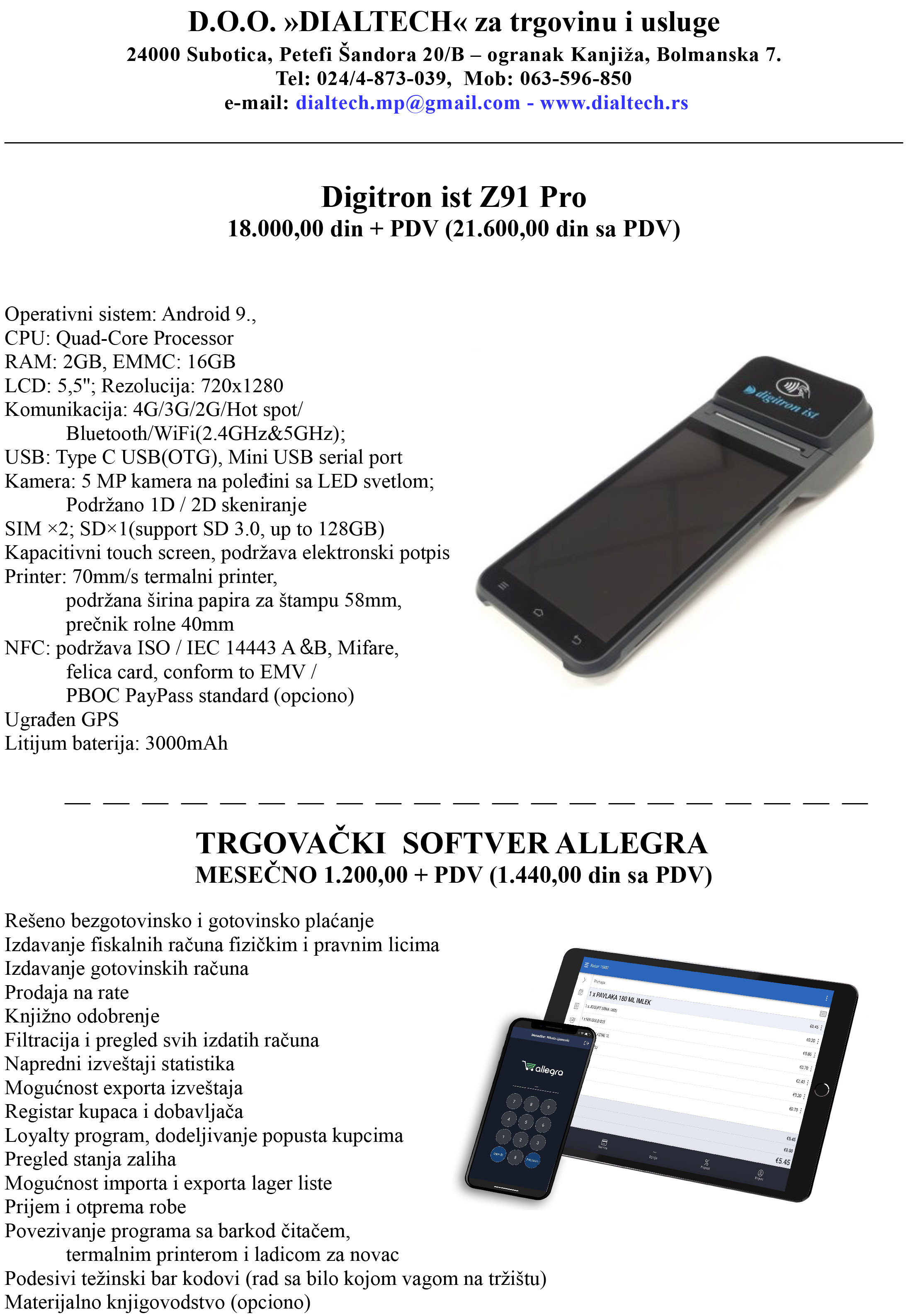 Digitron Z91